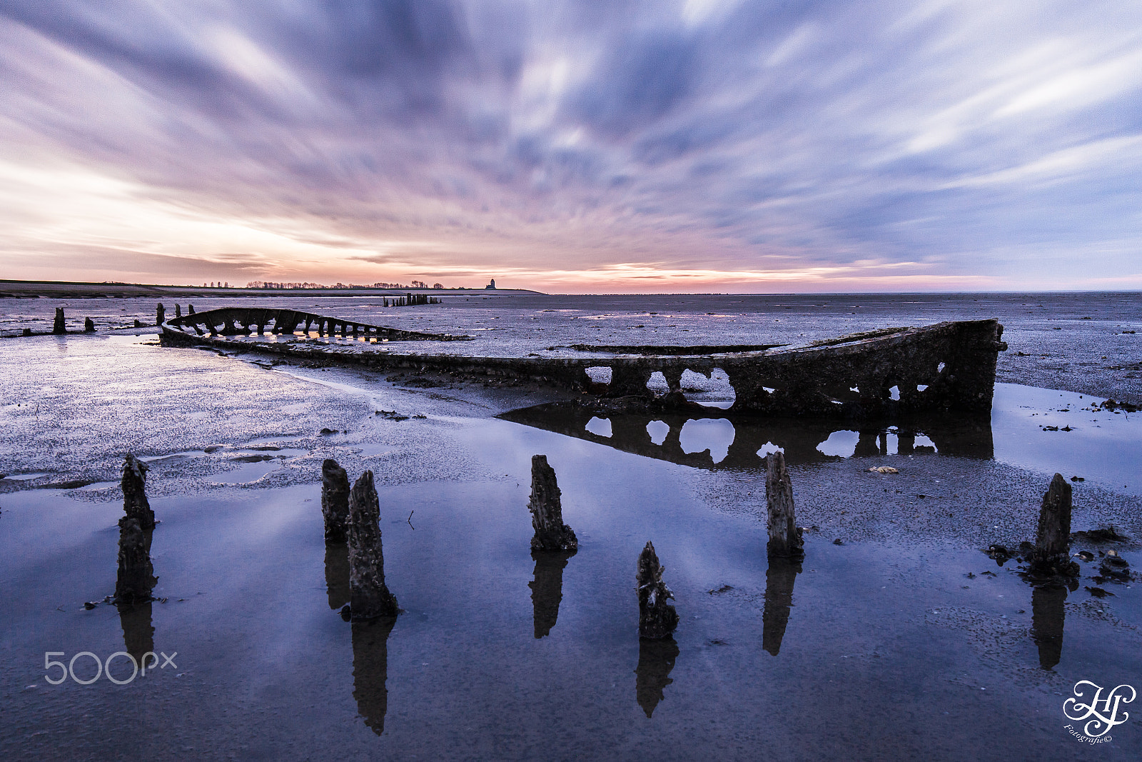 Canon EOS 5D Mark II sample photo. Ship wreck after sunset photography