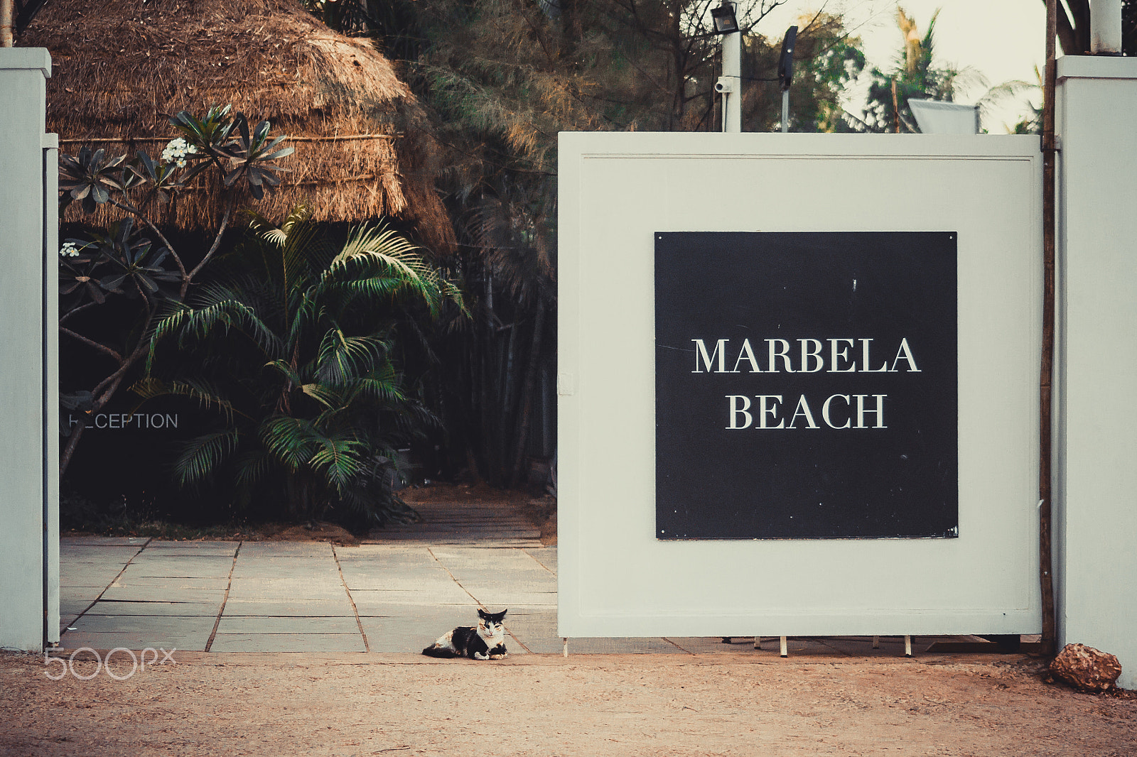 Sigma 70-300mm F4-5.6 APO DG Macro sample photo. Goa beach resort gate photography