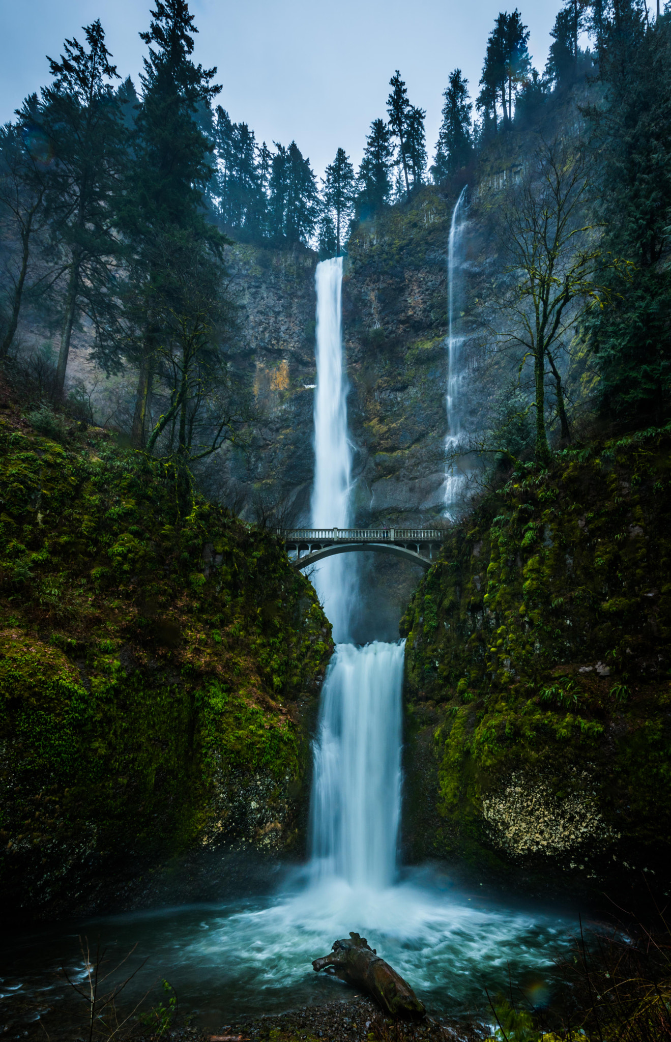 Nikon D810 sample photo. Multnomah falls photography