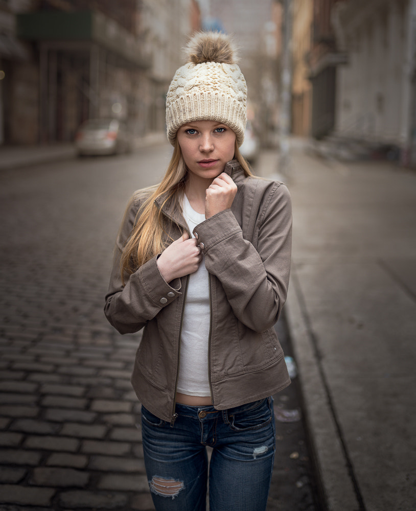 Sony a7R II sample photo. Logan's hat photography