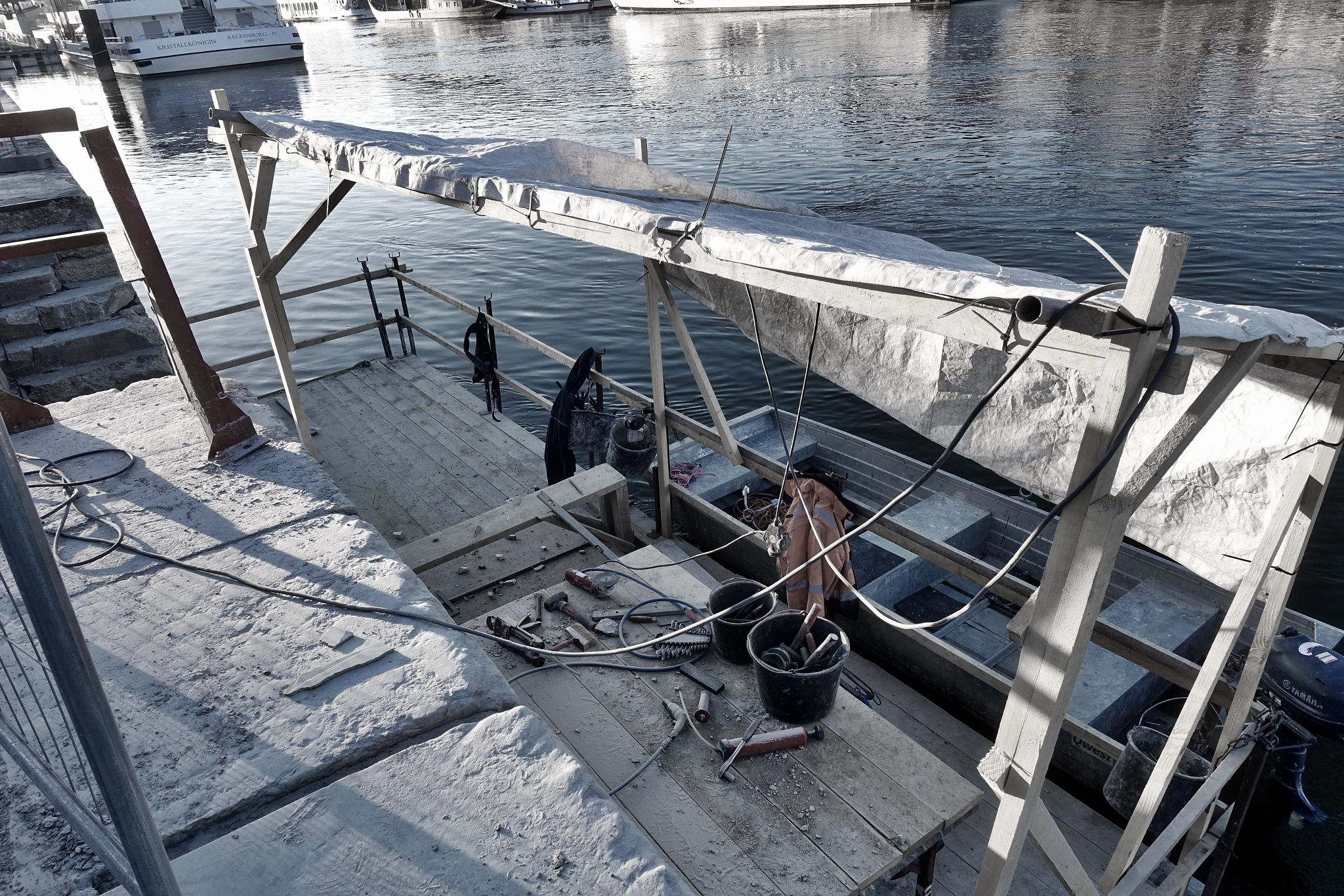 Sony 24-70mm F1.8-2.8 sample photo. Stonemason working place photography