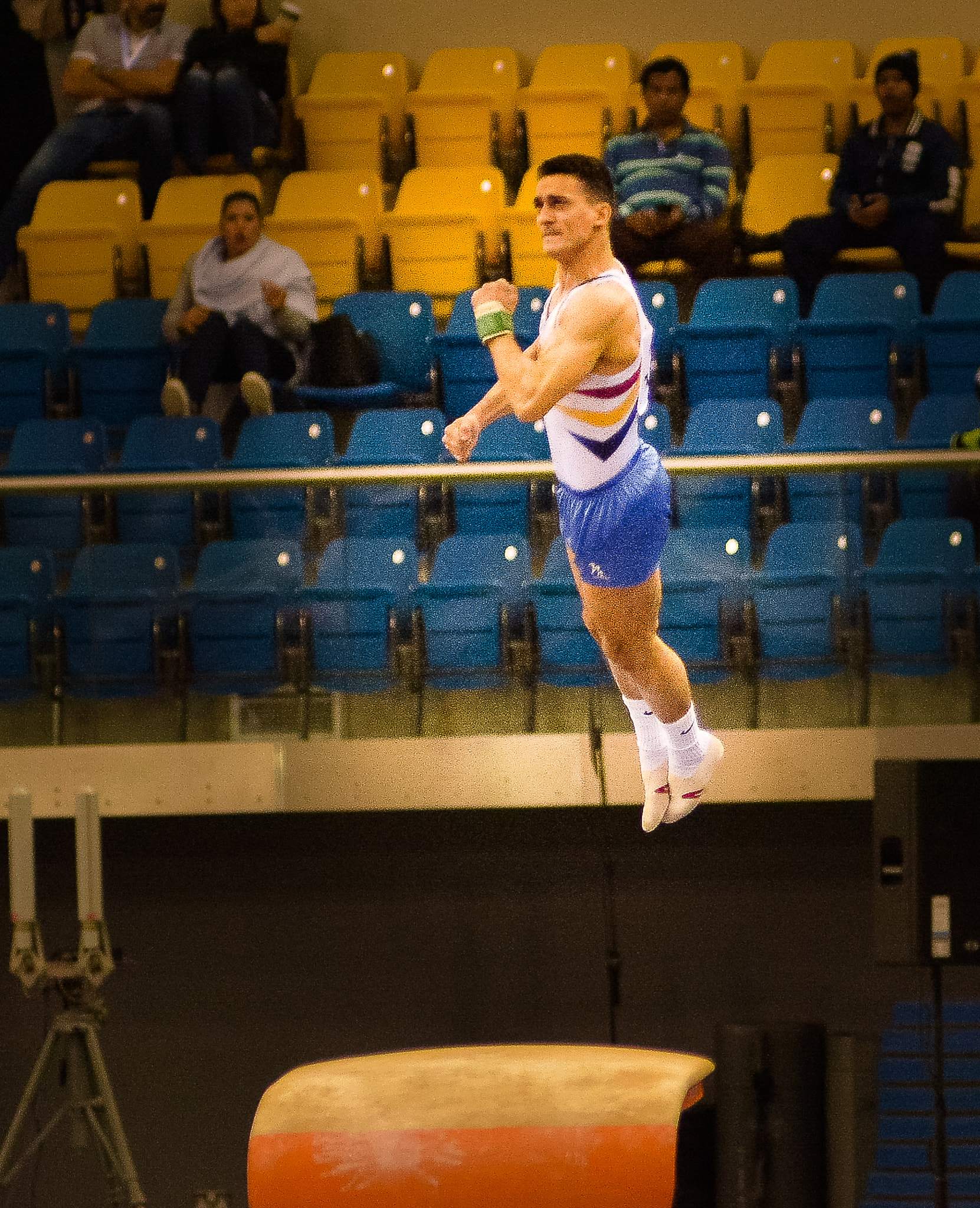 Nikon D7100 + Nikon AF-Nikkor 80-200mm F2.8D ED sample photo. 10th artistic gymnastics world cup - qatar - men\s vault photography