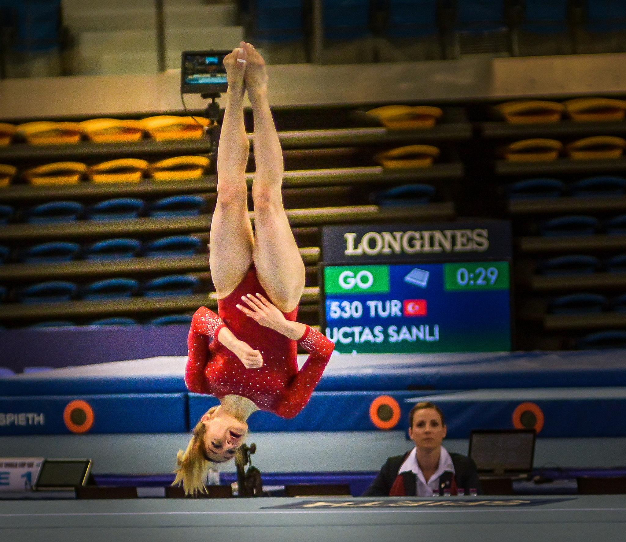 Nikon AF-Nikkor 80-200mm F2.8D ED sample photo. 10th artistic gymnastics world cup - qatar - women's floor exercise photography