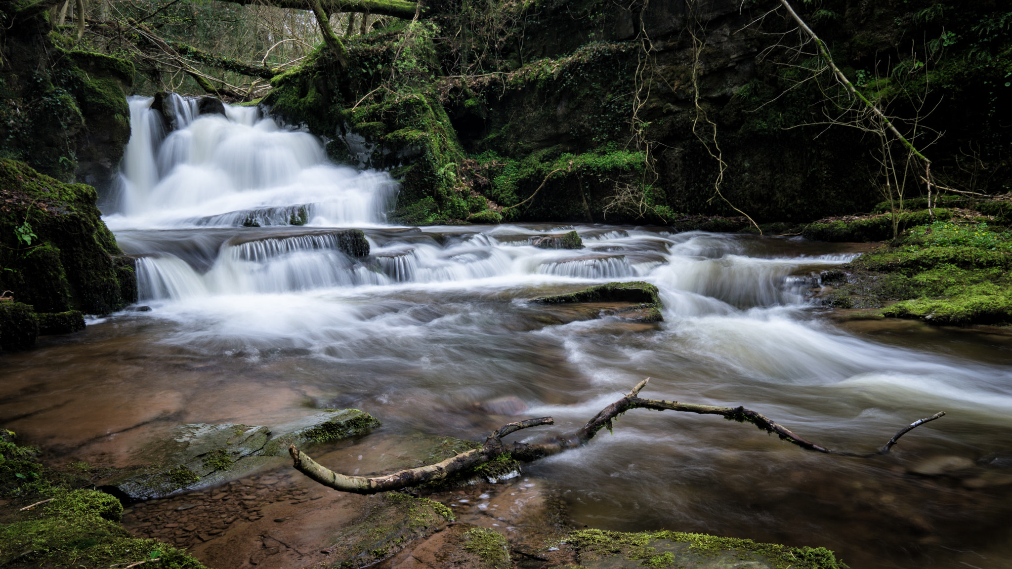 Sony a6000 sample photo. Ffrwdgrech waterfall photography