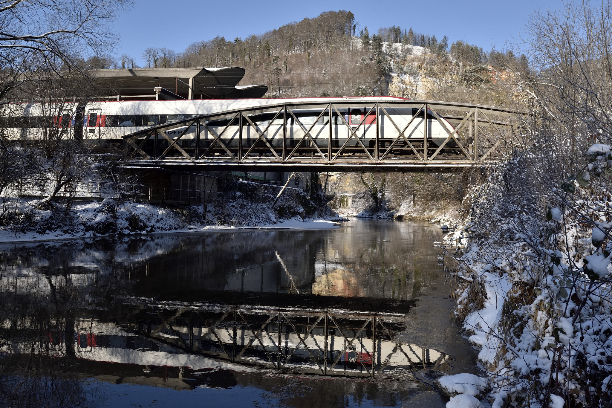 Nikon D750 + Nikon AF-S Nikkor 16-35mm F4G ED VR sample photo. Day liesberg station photography