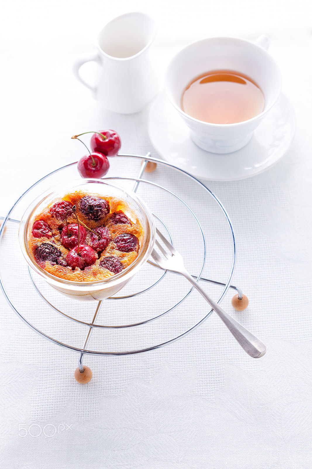 Canon EF 100mm F2.8 Macro USM sample photo. Clafoutis and tea. photography