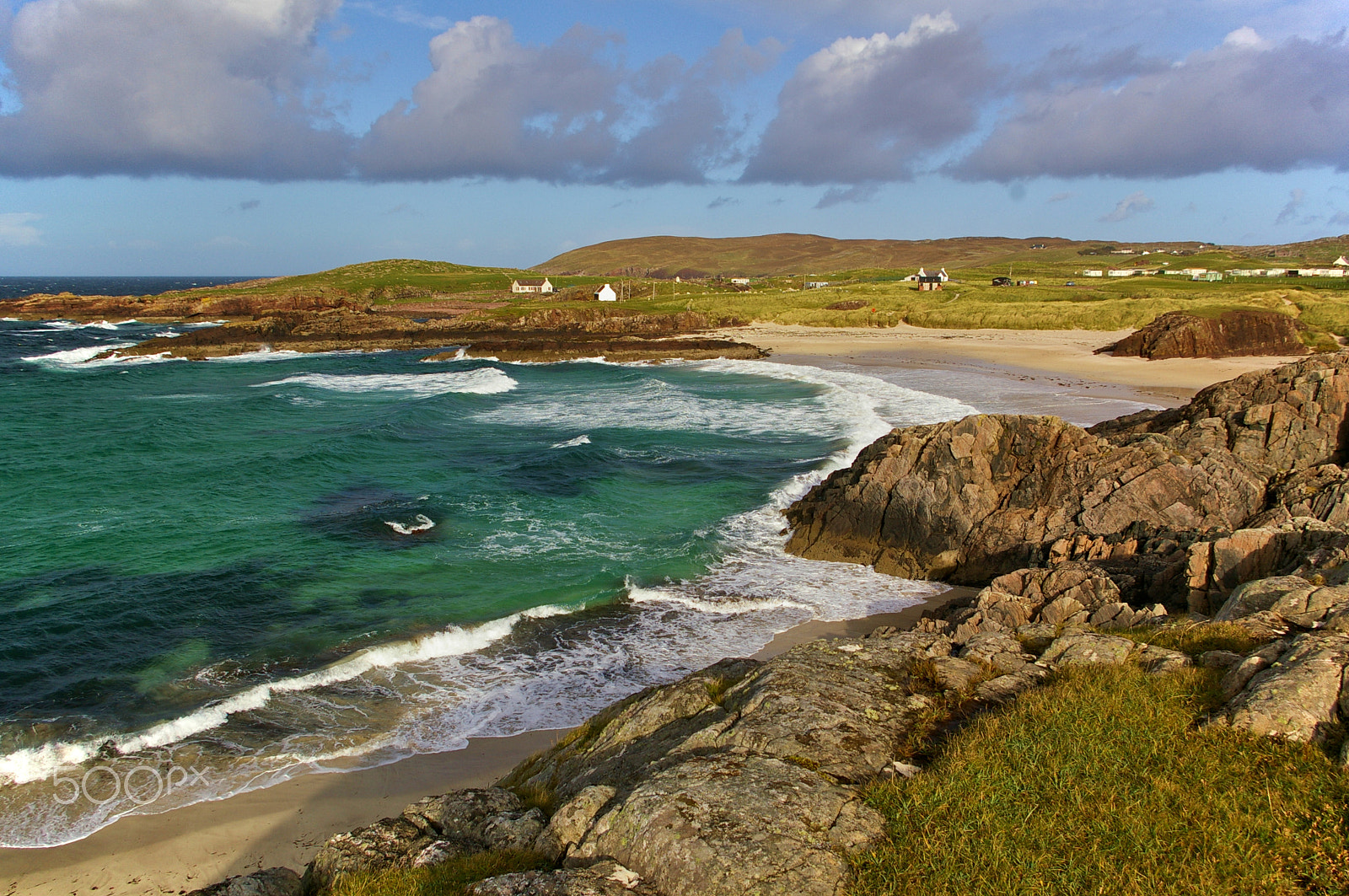 Pentax K100D + Pentax smc DA 18-55mm F3.5-5.6 AL sample photo. Clachtoll beach, assynt, sutherland photography