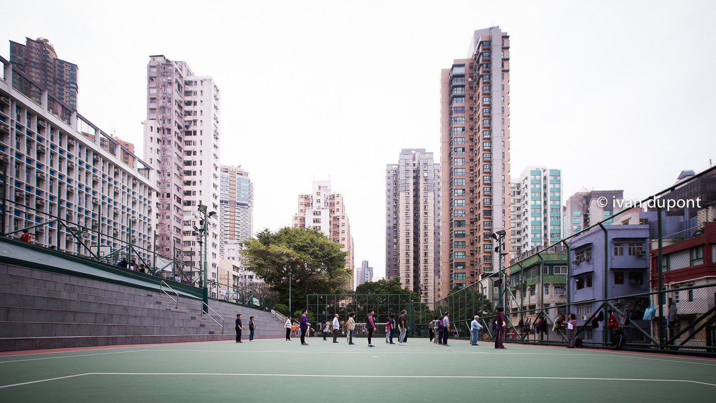 Canon EF 16-35mm F2.8L II USM sample photo. In-town-tai-chi, sheung wan, hong kong island, sar of china photography