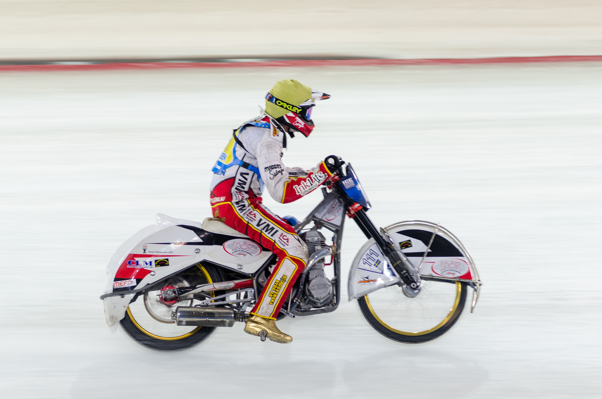 Nikon AF-S Nikkor 24-70mm F2.8G ED sample photo. Ice speedway motorcycle photography