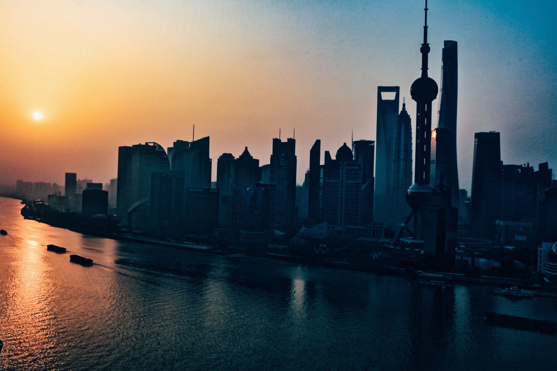 Canon EOS 5DS R sample photo. Sunraise shanghai pudong photography