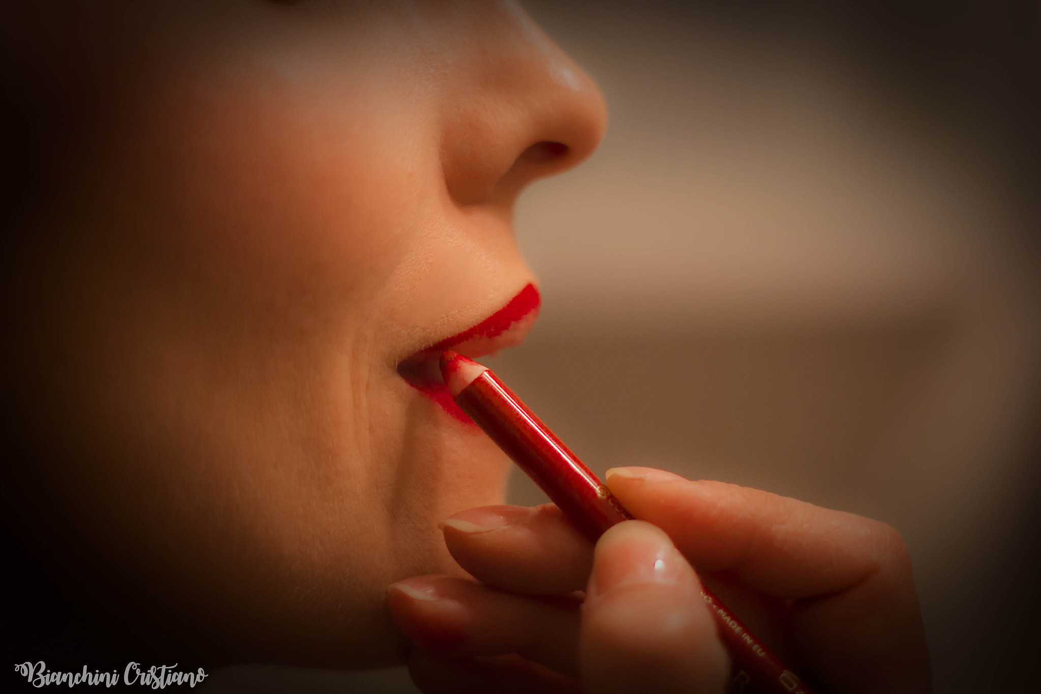 Canon EOS 1200D (EOS Rebel T5 / EOS Kiss X70 / EOS Hi) + Canon EF 50mm F1.8 II sample photo. Red lips photography