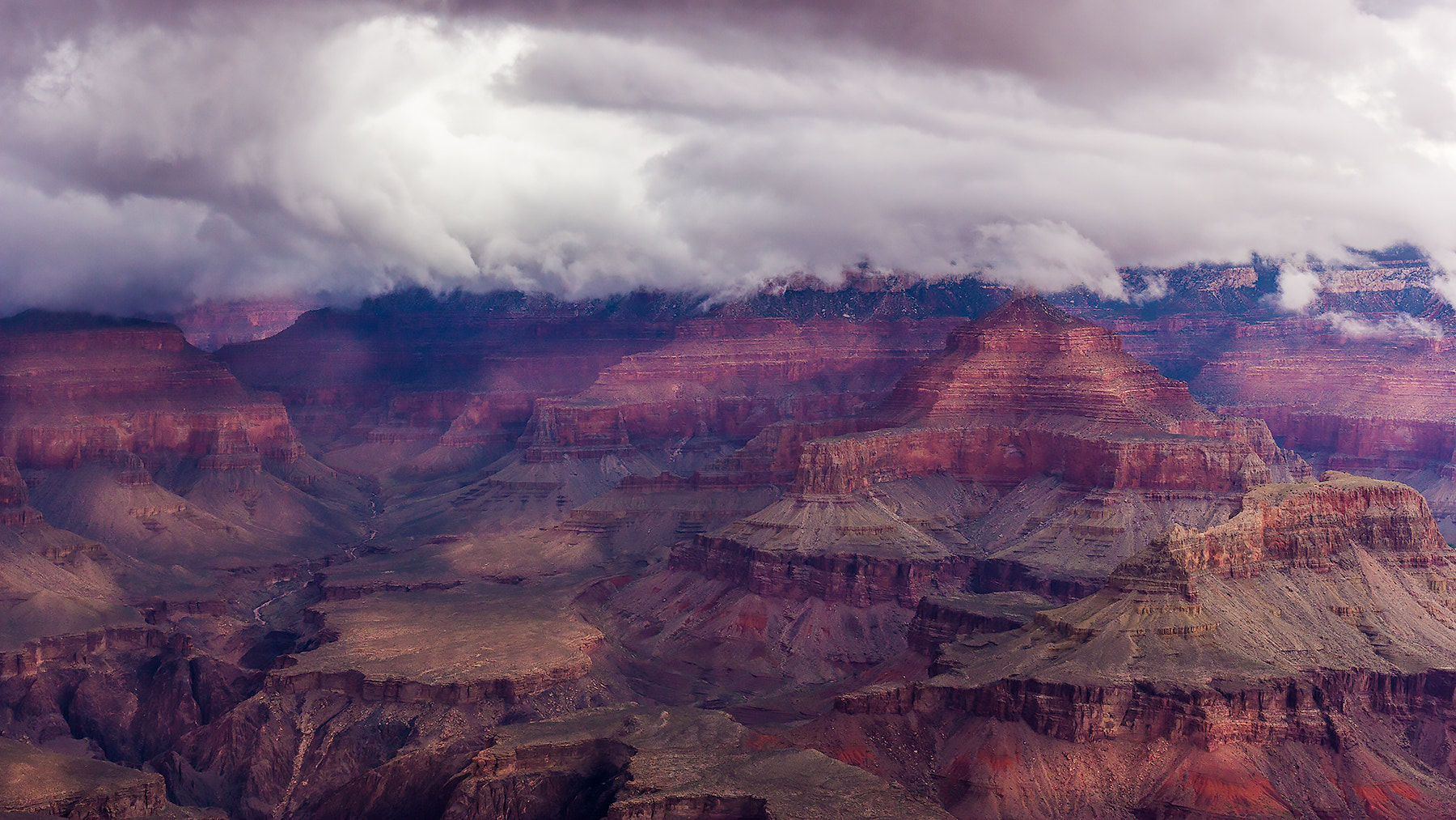 Canon EF 24-70mm F4L IS USM sample photo. Clouds over canyon photography