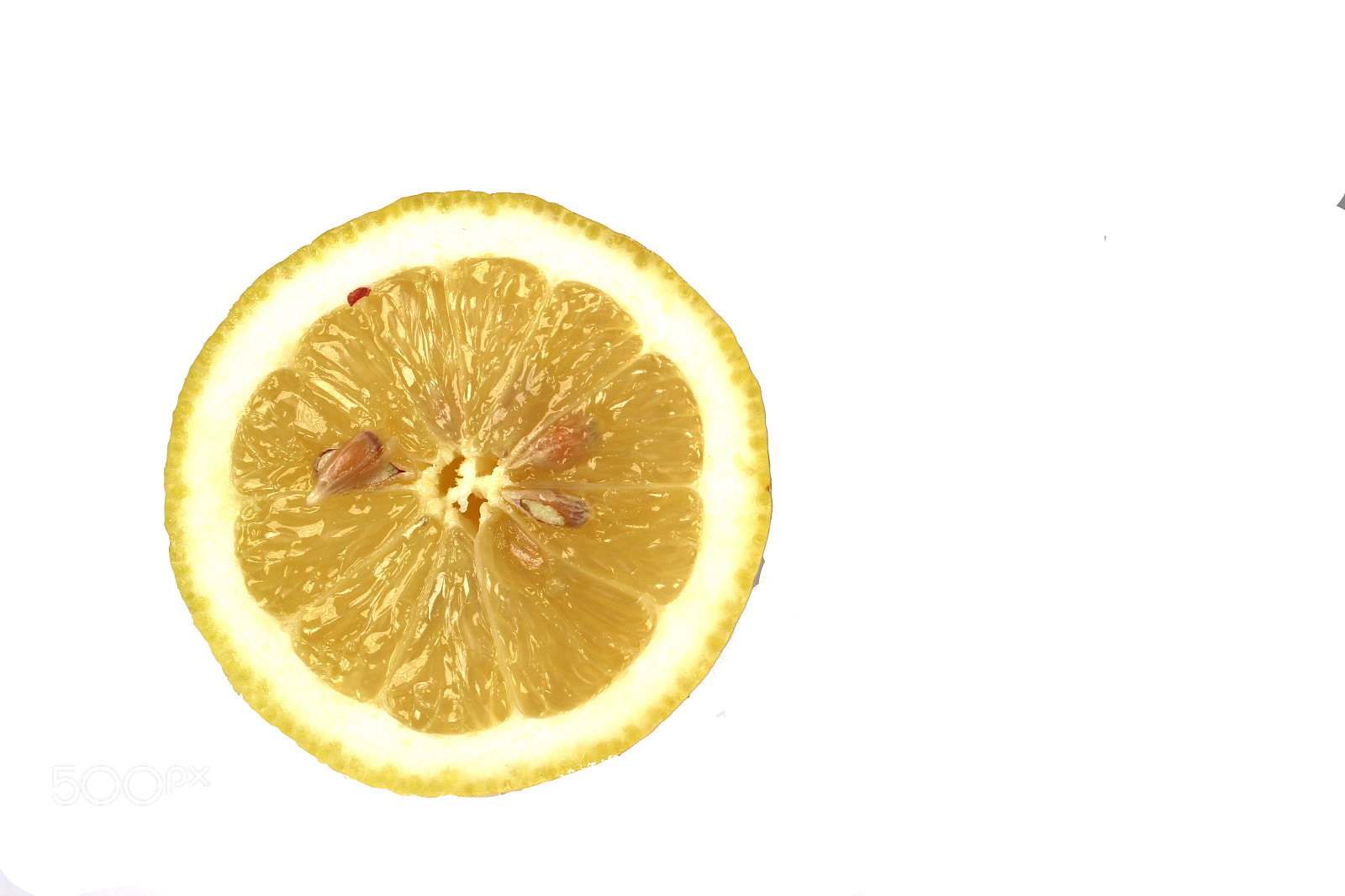 Canon EF-S 18-55mm F3.5-5.6 II sample photo. Lemon isolated on white photography