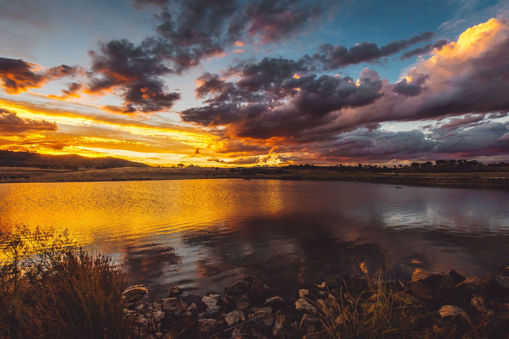 Nikon D7200 + Sigma 10-20mm F3.5 EX DC HSM sample photo. Sunset at the pond photography