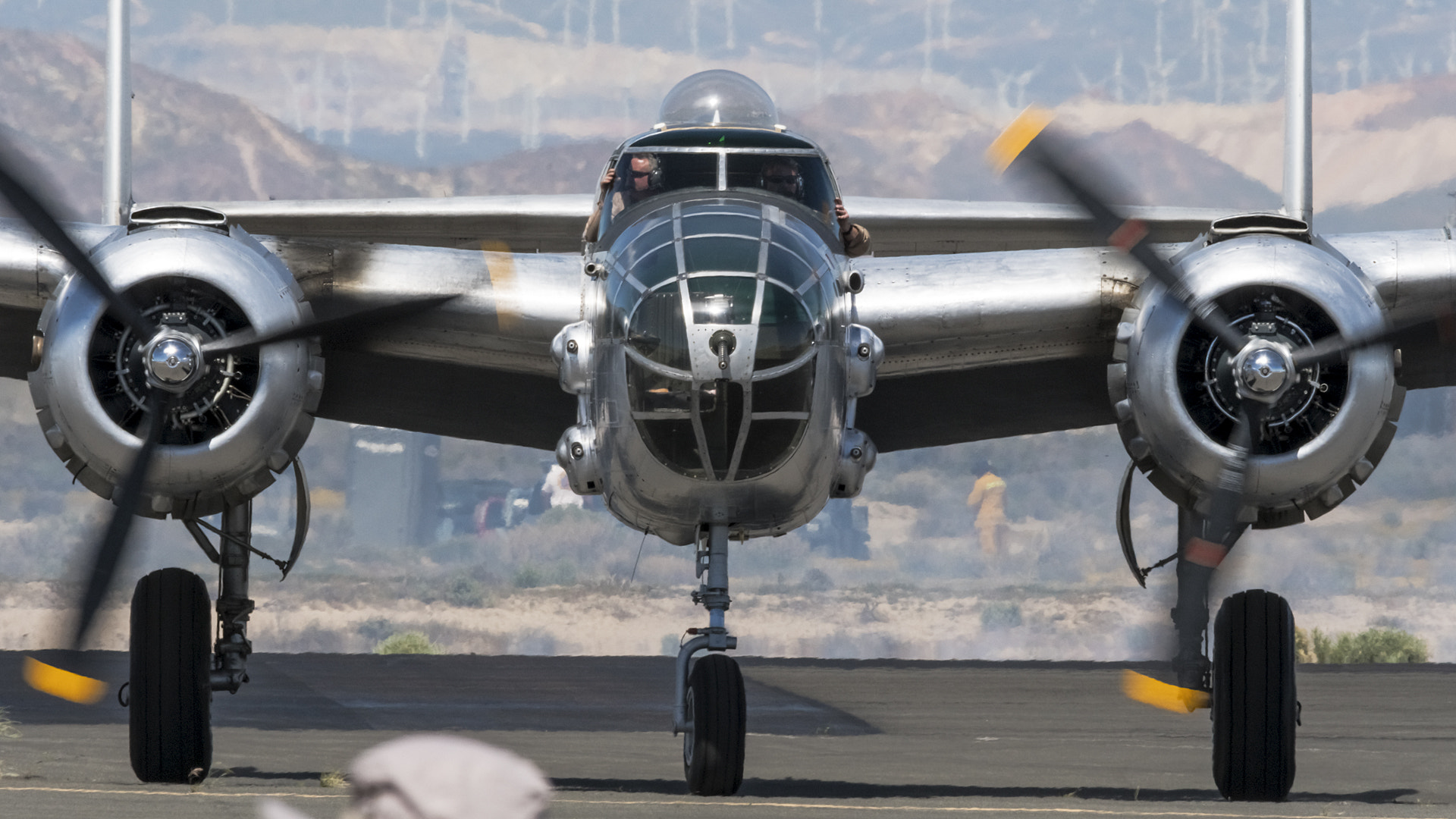 Sigma 150-500mm F5-6.3 DG OS HSM sample photo. North american b-25j mitchell photography
