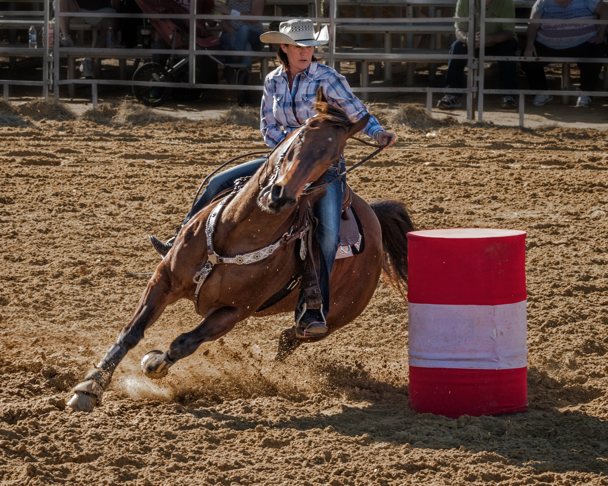 Nikon D810 + Nikon AF-S Nikkor 70-200mm F4G ED VR sample photo. Barrel racer photography