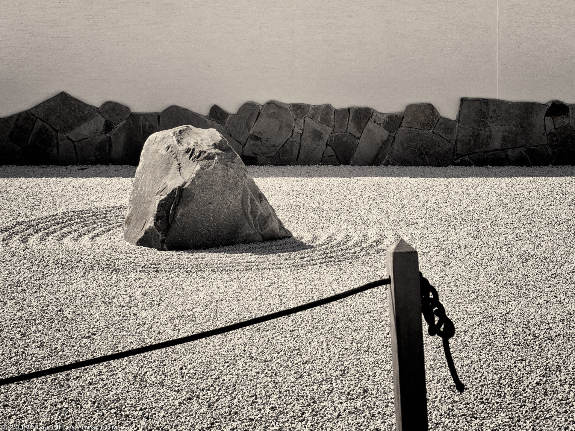 Pentax 02 Standard Zoom sample photo. Zen garden at meijer photography