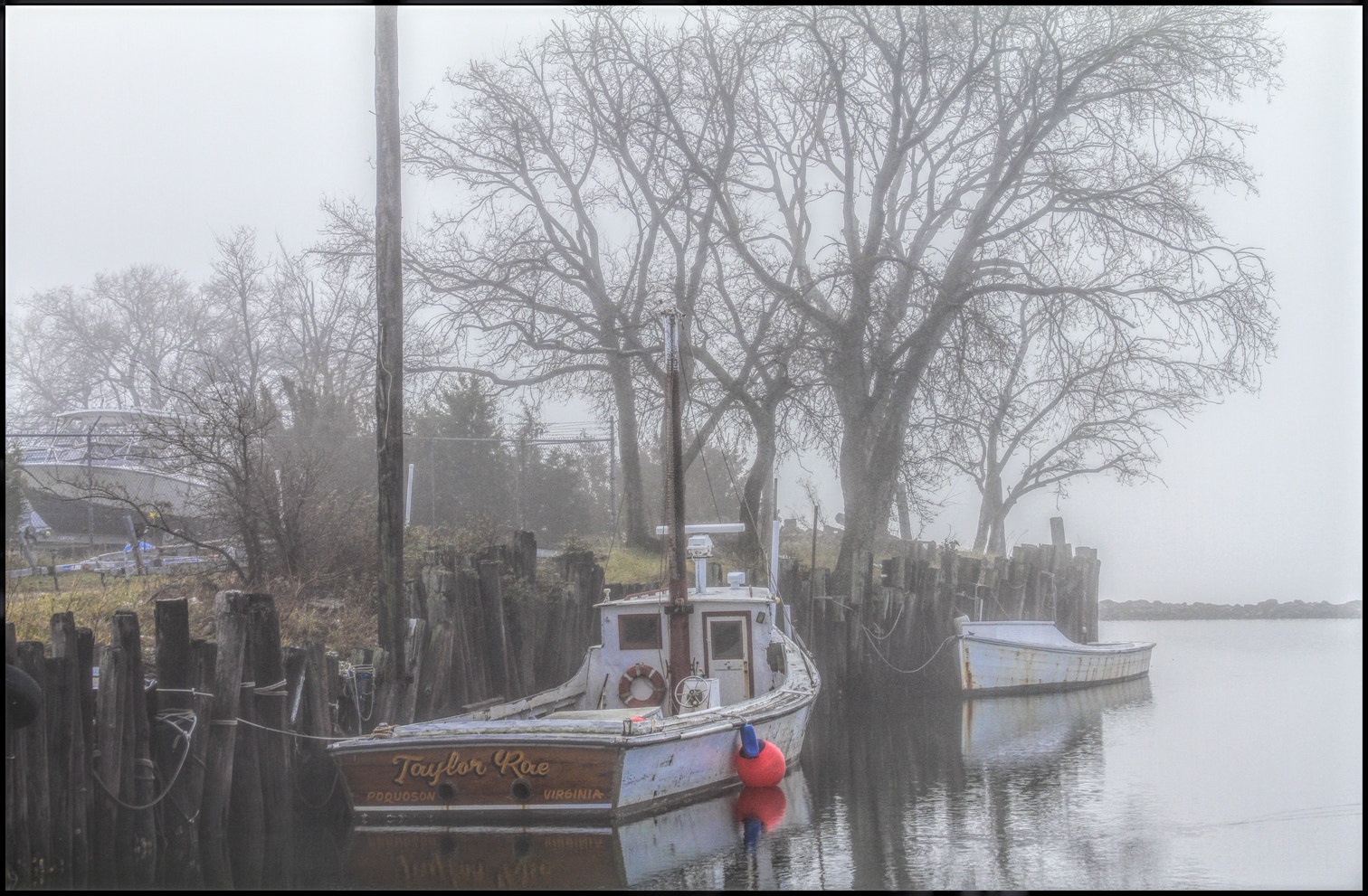 Canon EOS 7D + Canon EF 28-135mm F3.5-5.6 IS USM sample photo. Red float in the fog photography