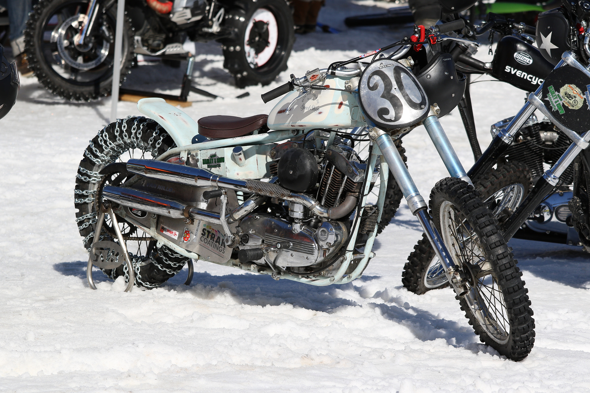 Canon EF 70-200mm F4L IS USM sample photo. Harley snow  photography
