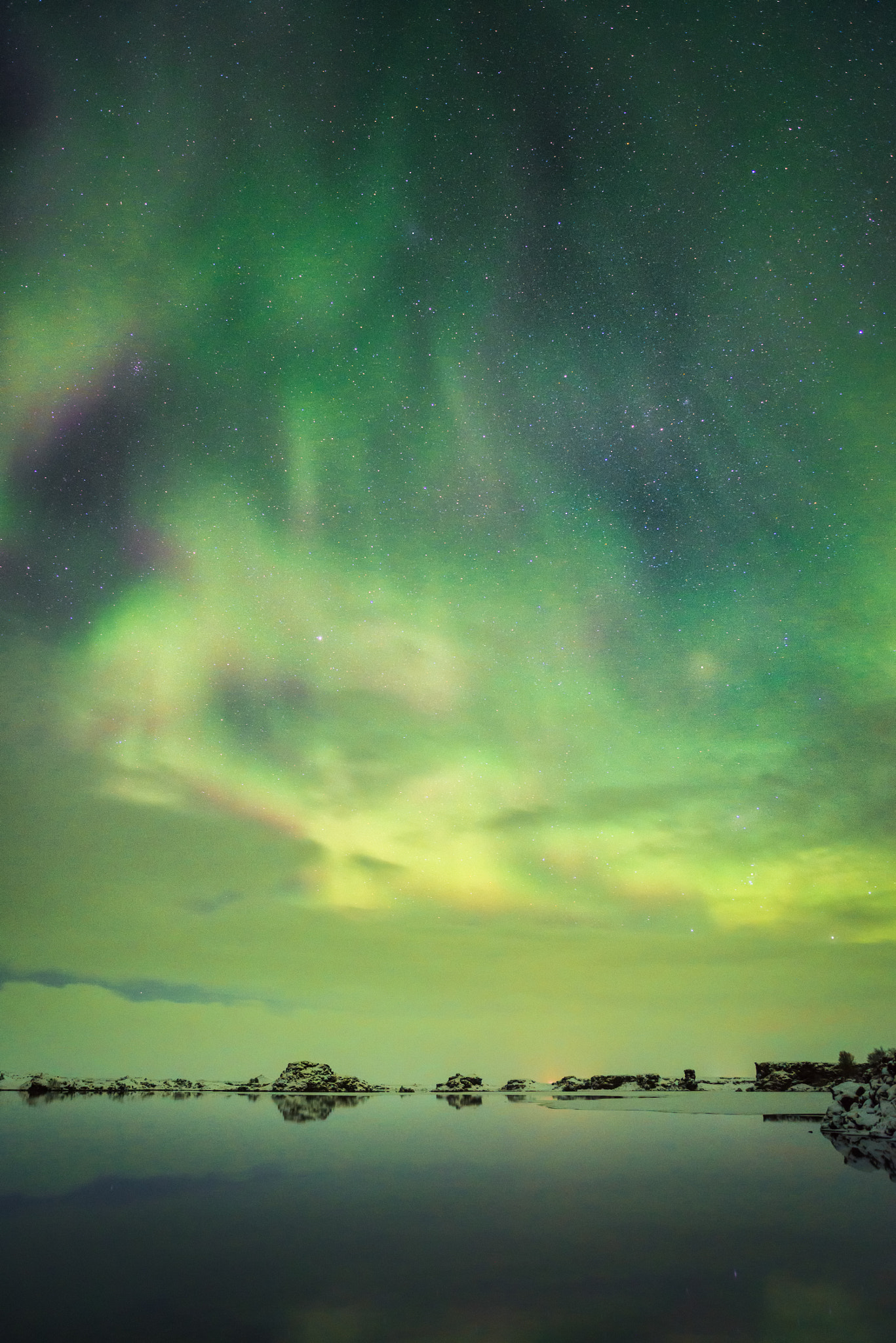 Nikon D800E sample photo. Aurora behind clouds. photography