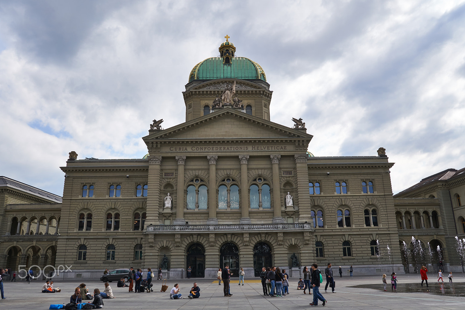 Sigma 19mm F2.8 EX DN sample photo. A cloudy view over the bundeshaus photography