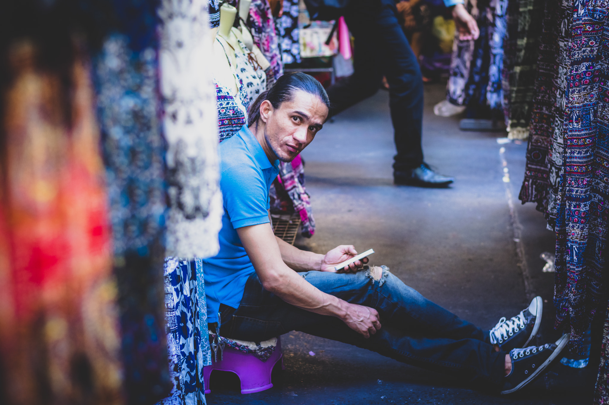 Nikon D7200 + Nikon AF-S Nikkor 50mm F1.8G sample photo. Bangkok street shop photography