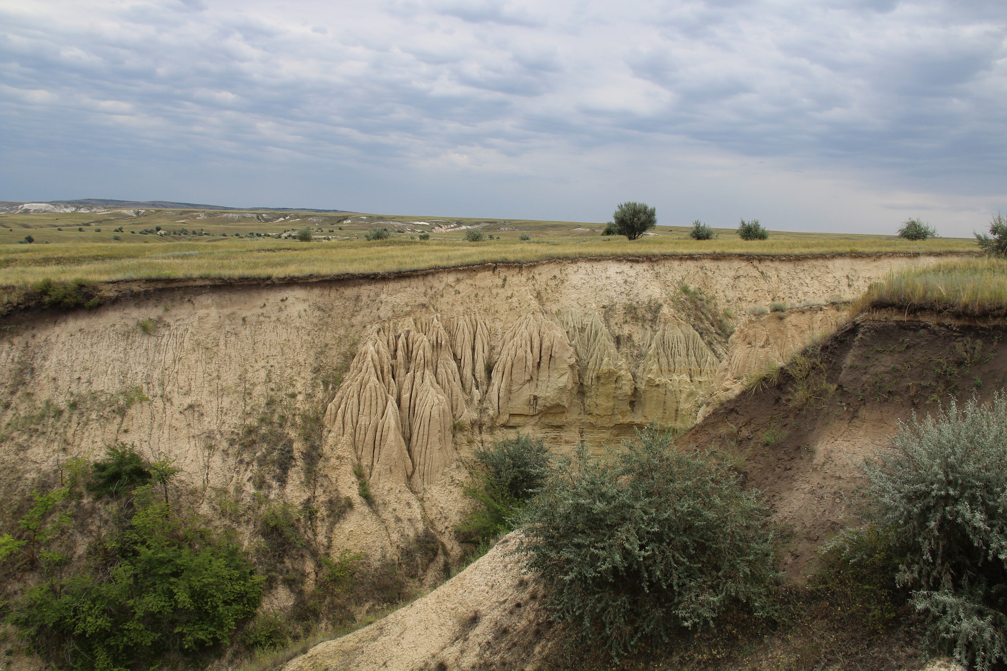 Canon EF-S 18-135mm F3.5-5.6 IS sample photo. Don's river. steppe. ravines. photography