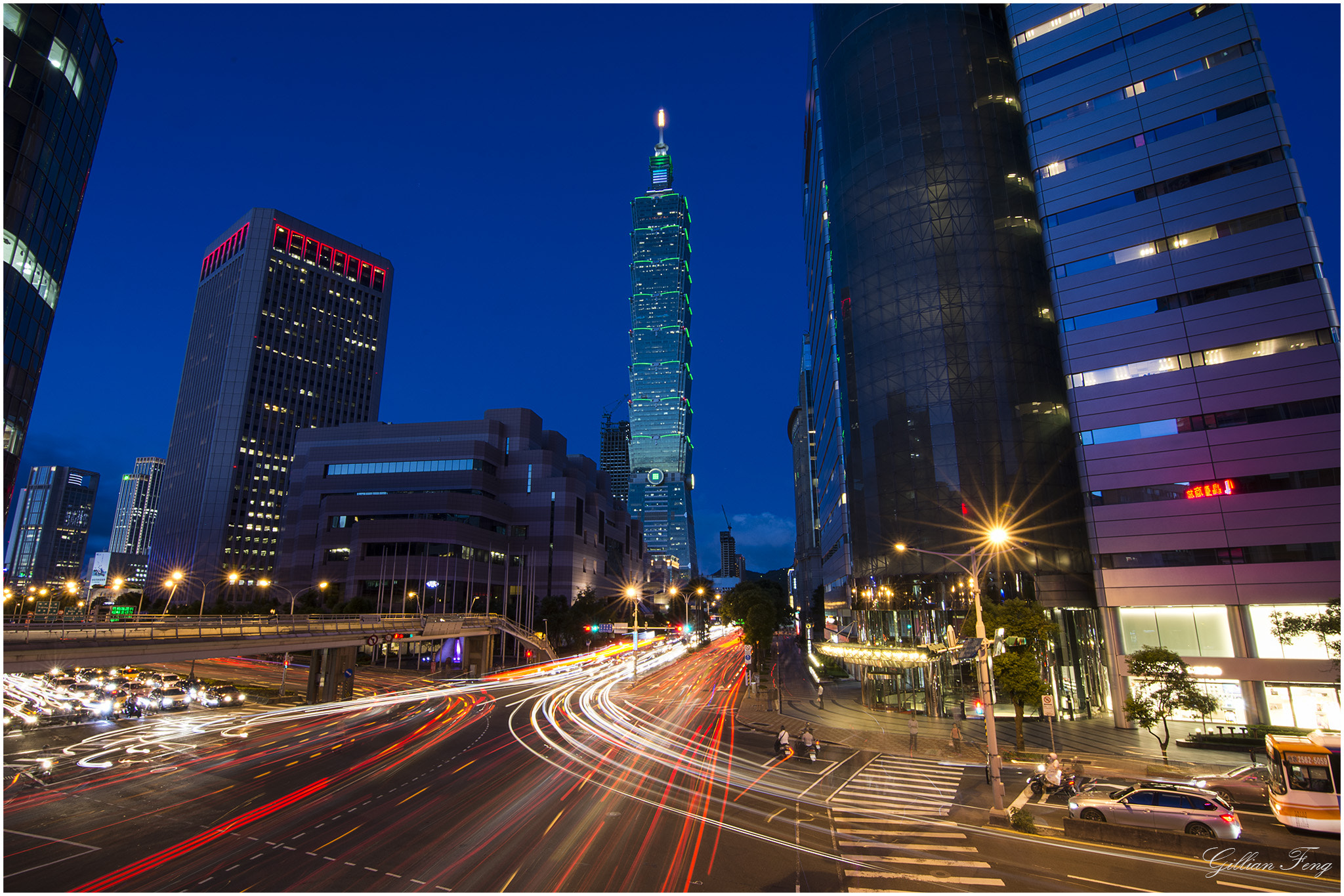 Nikon D7100 sample photo. The blue hour of taipei 101 photography