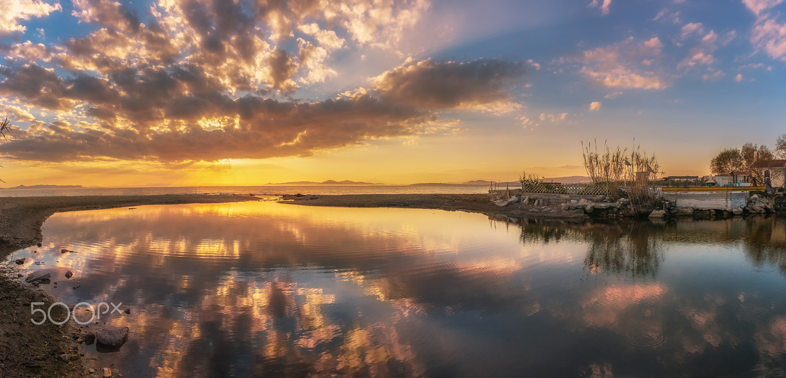 Sigma 10-20mm F4-5.6 EX DC HSM sample photo. Reflections at sunset photography