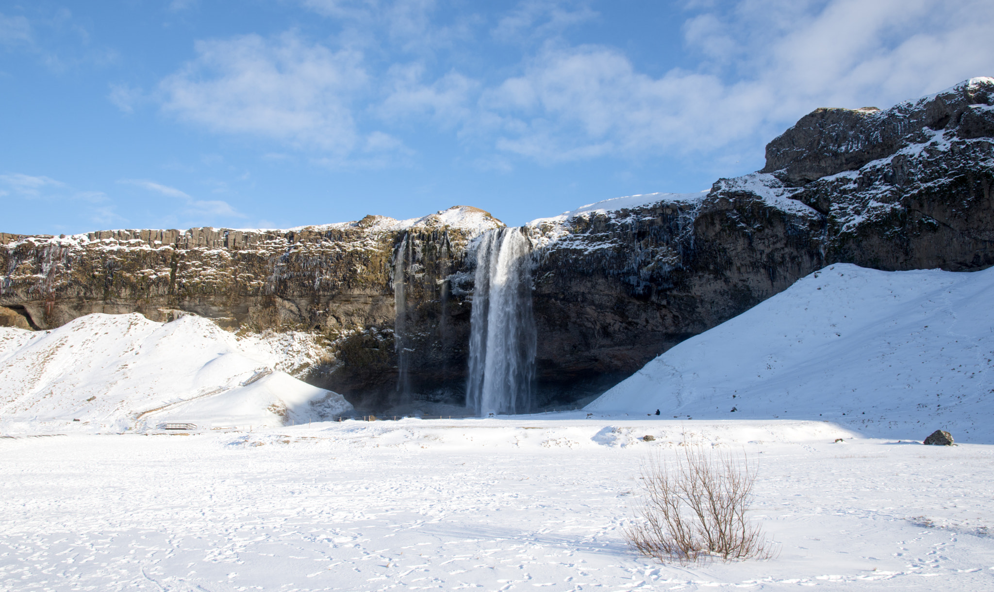 Nikon D7200 sample photo. Seljaland waterfall in winter photography
