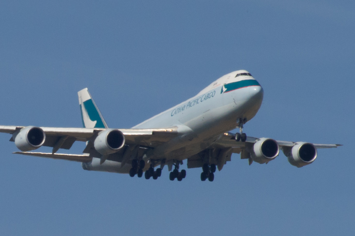 Pentax K-r sample photo. Boeing 747-8f cathay pacific photography