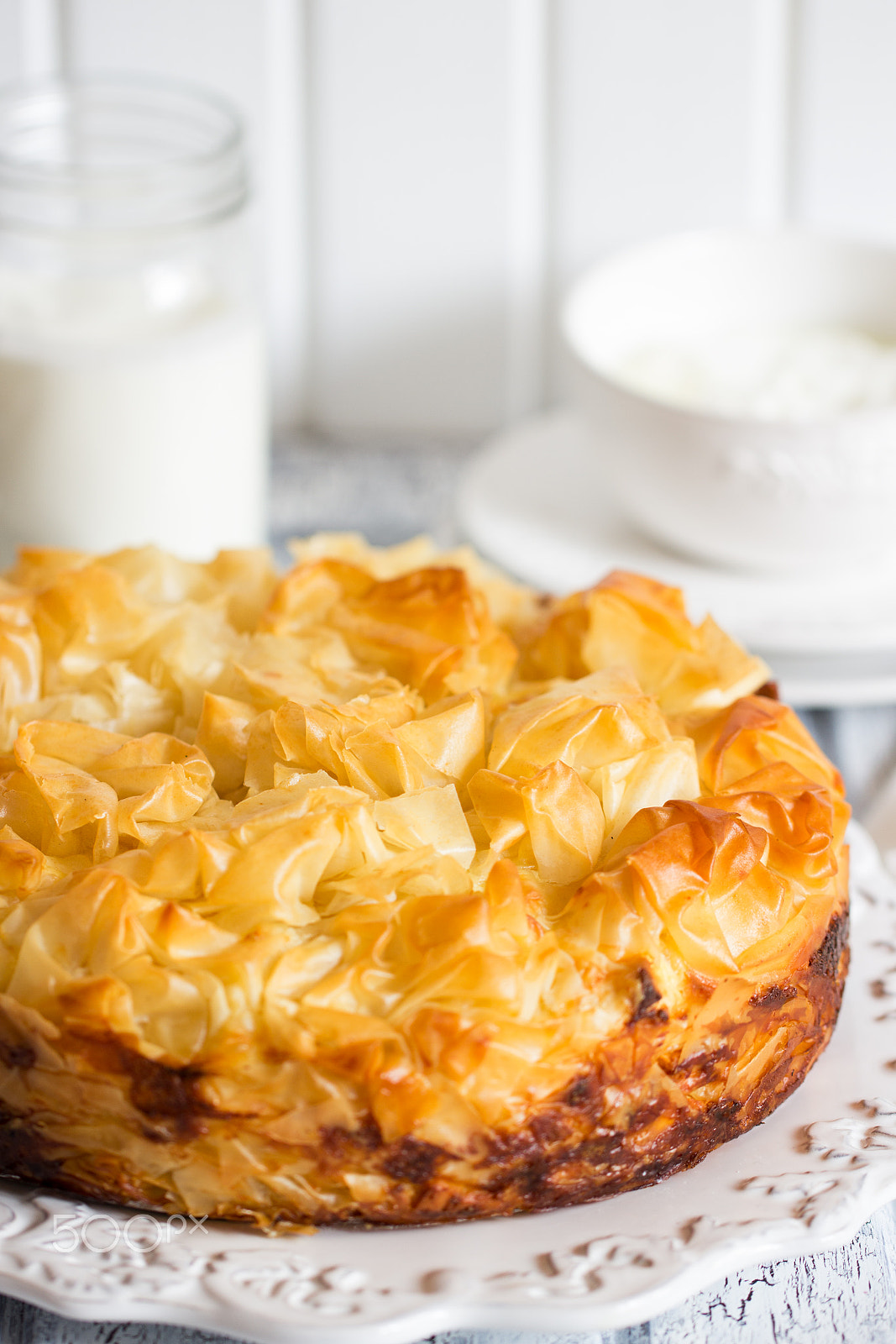 Canon EF 100mm F2.8L Macro IS USM sample photo. Traditional bulgarian cheese filo pie photography