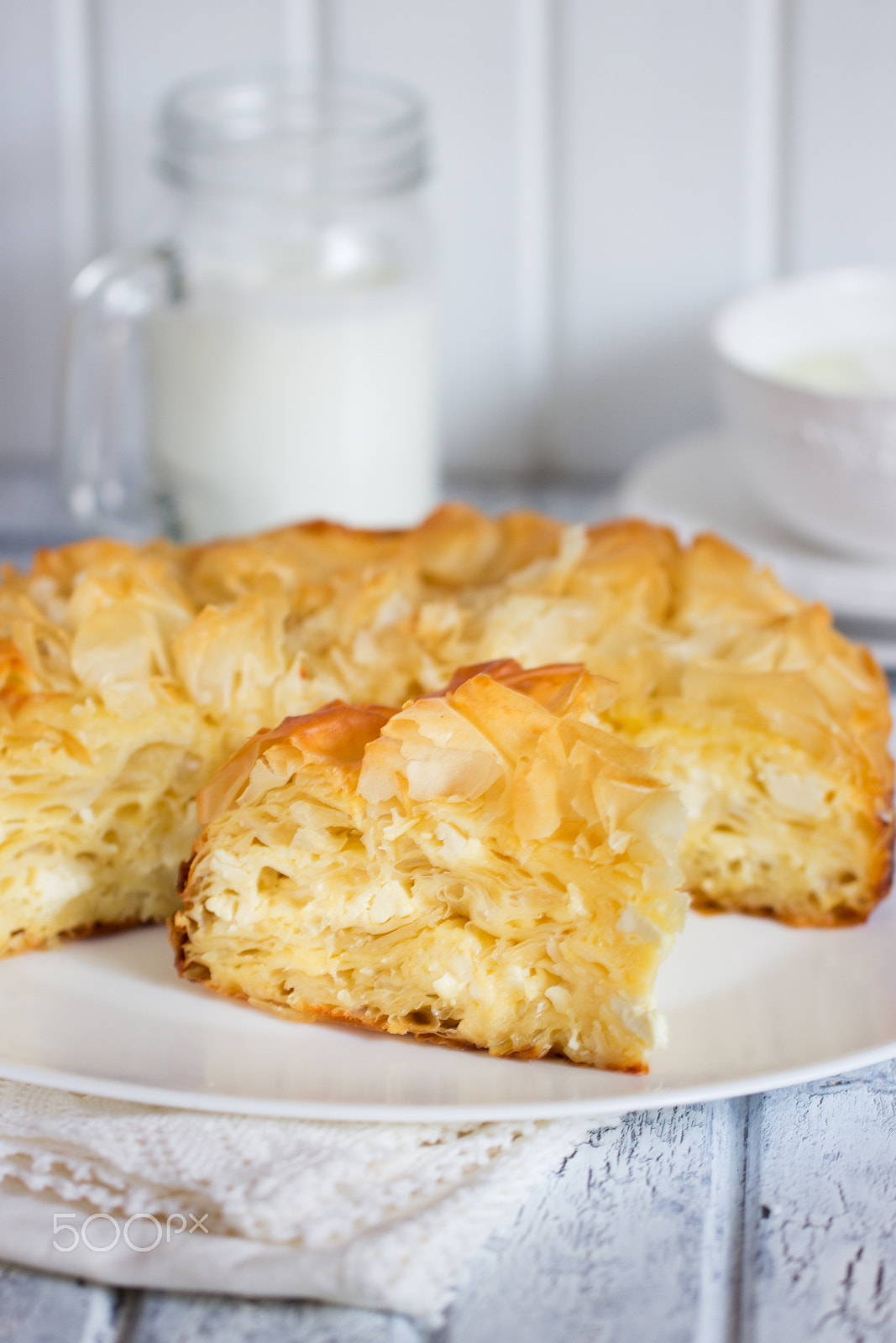 Canon EF 100mm F2.8L Macro IS USM sample photo. Traditional bulgarian cheese filo pie photography