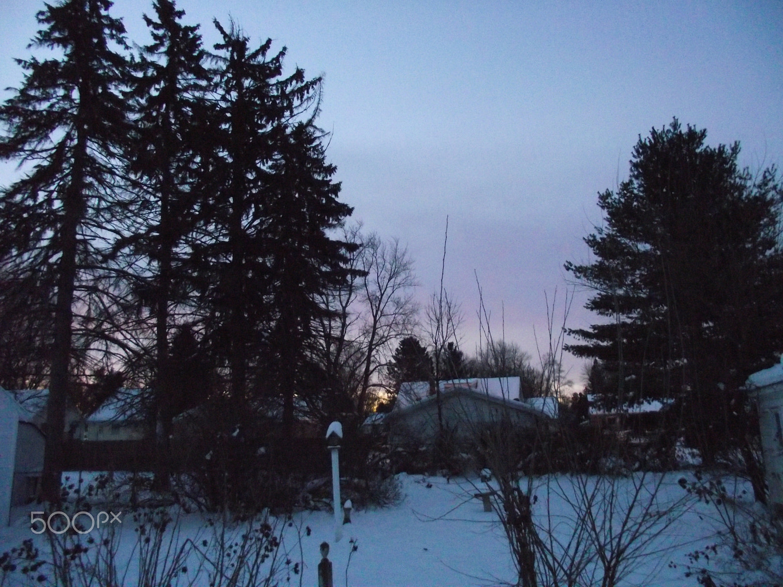 FujiFilm FinePix S1800 (FinePix S1880) sample photo. Early morning winter sky photography