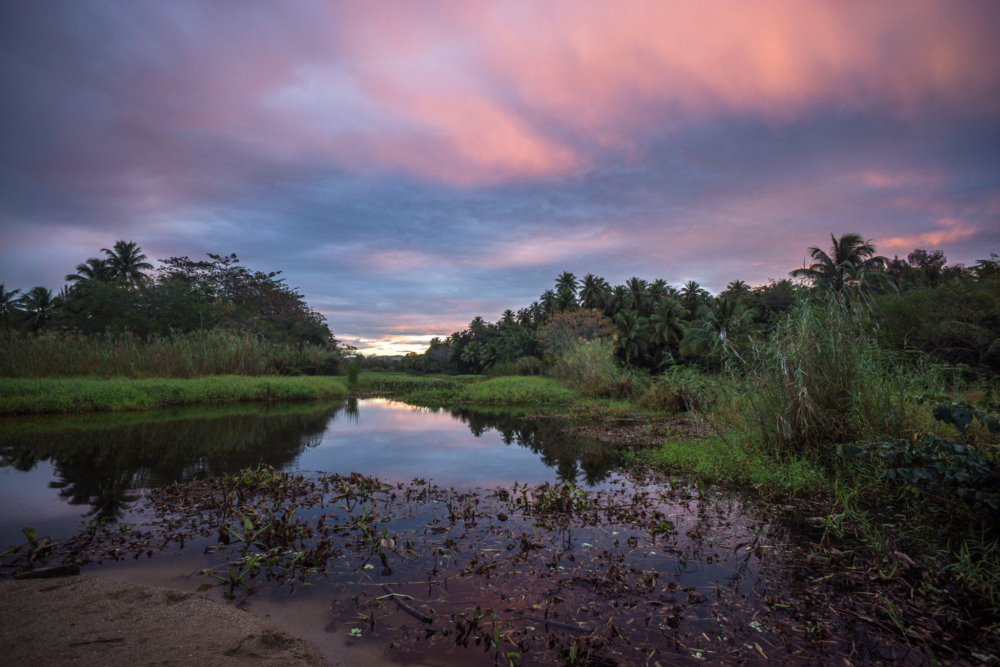Sony Alpha NEX-7 sample photo. Before sunrise-lagoon at tres hermanos beach-rincon, puerto rico photography