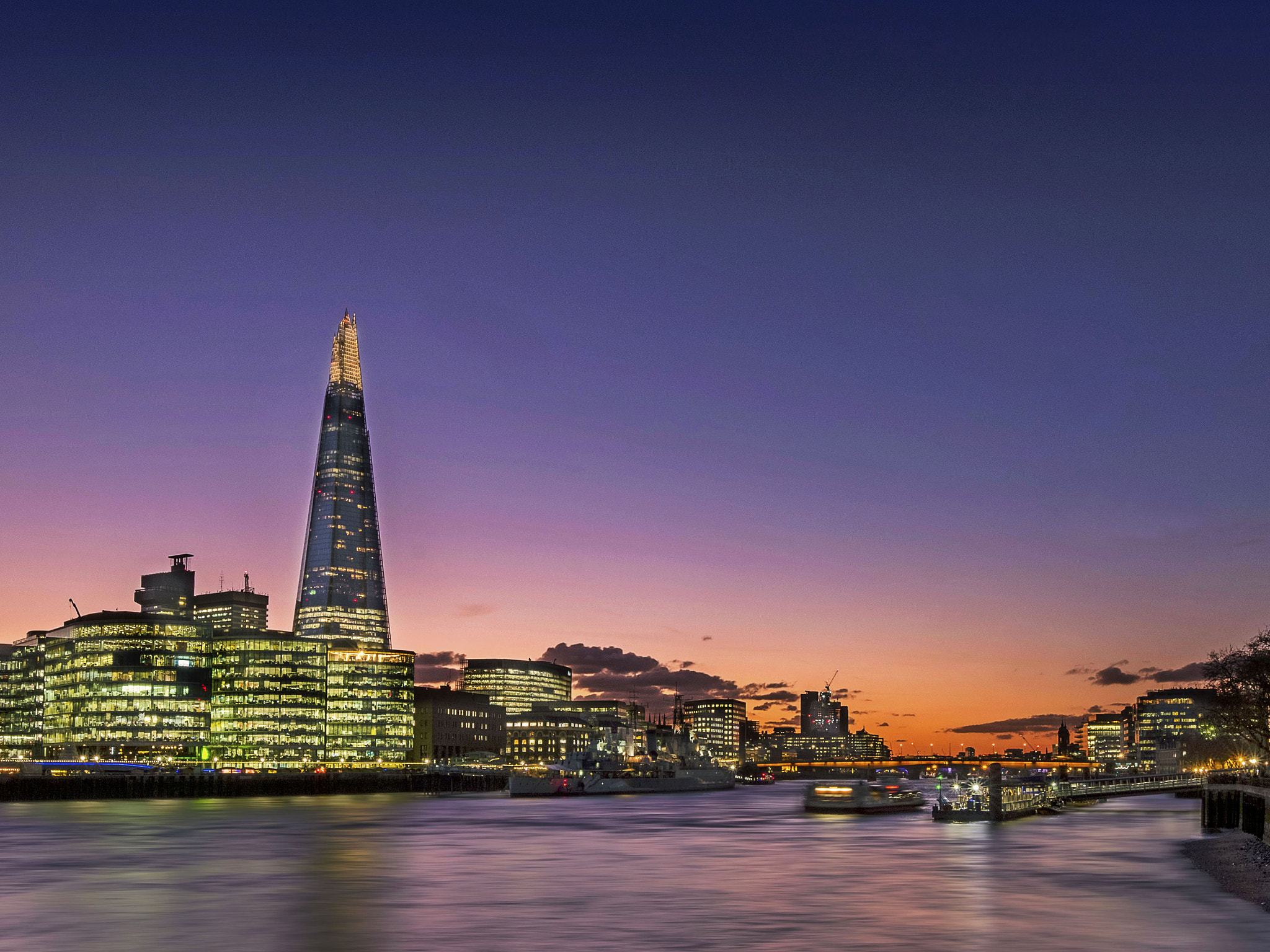 Fujifilm X-T2 sample photo. Shard at sunset photography