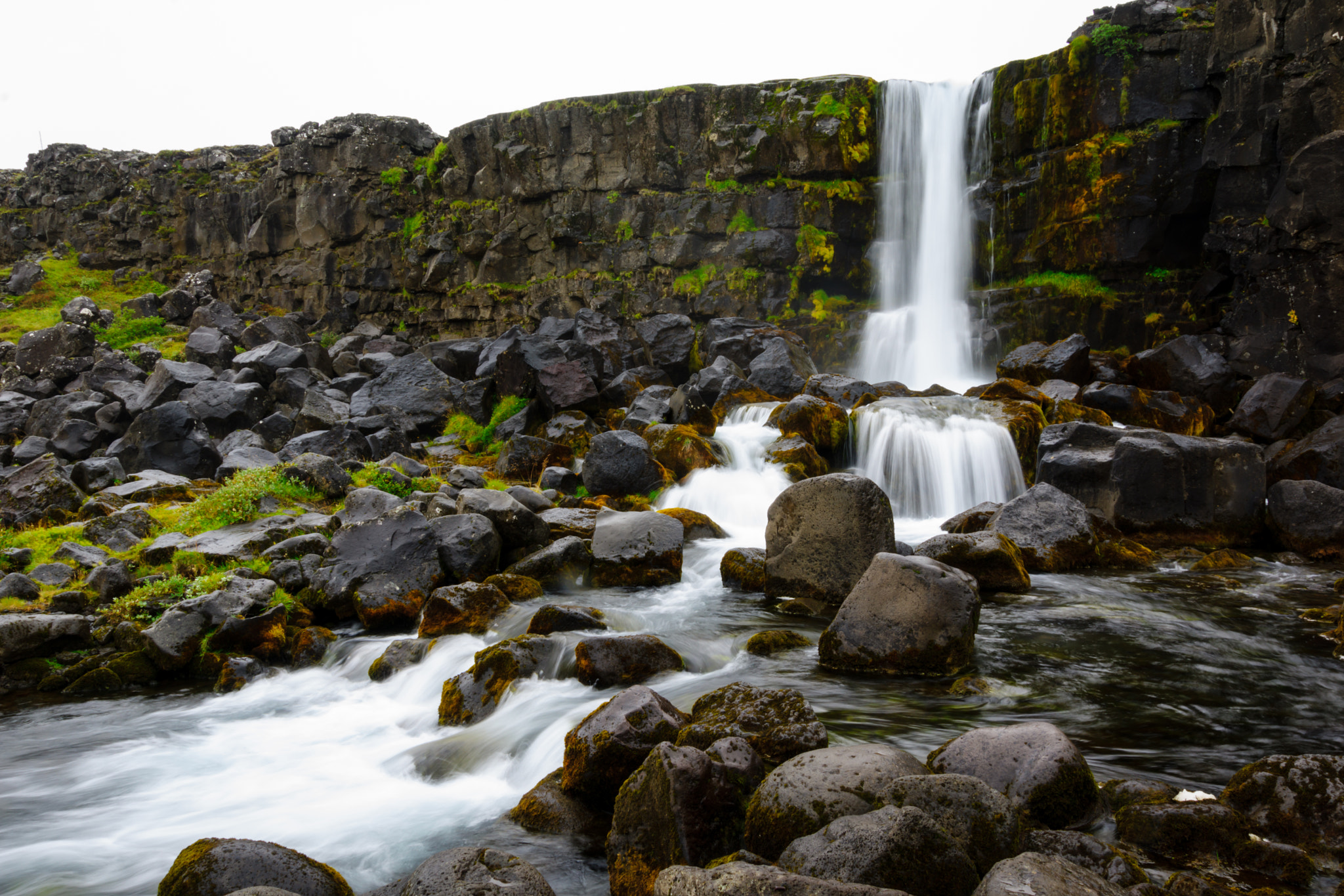 Sony SLT-A77 sample photo. Thingvellir waterfall photography