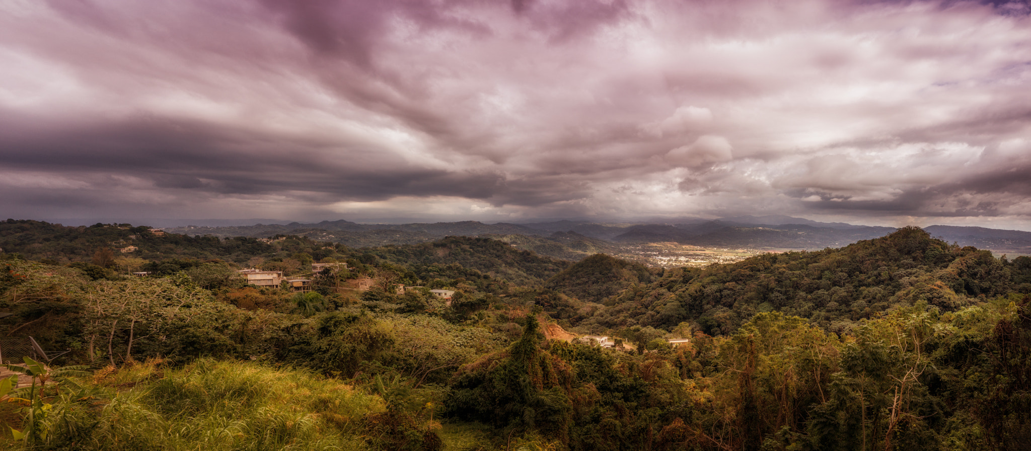 Sony Alpha NEX-7 + Sony E 18-55mm F3.5-5.6 OSS sample photo. Cloudy afternoon in calvache hills-rincon, puerto rico photography