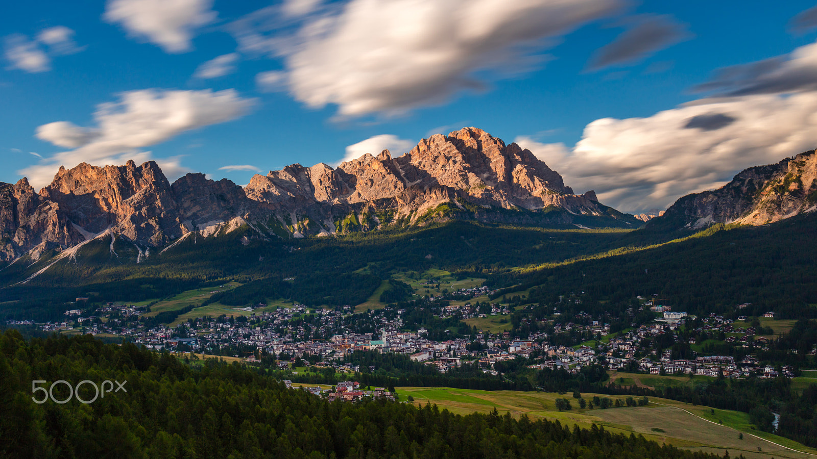 Canon EF 24-70mm F4L IS USM sample photo. Cortina d'ampezzo - sunset photography