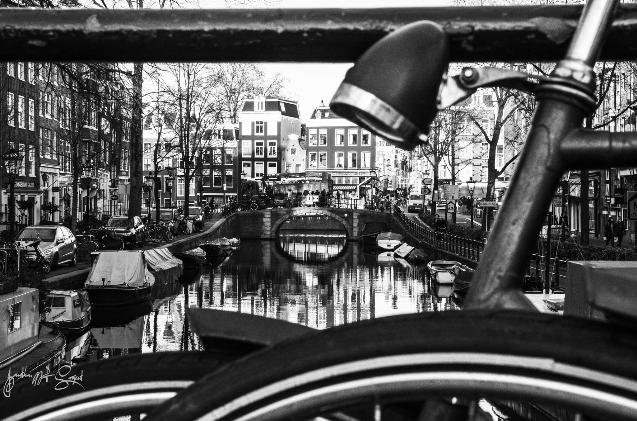 Nikon D5500 sample photo. Amsterdam canal view photography