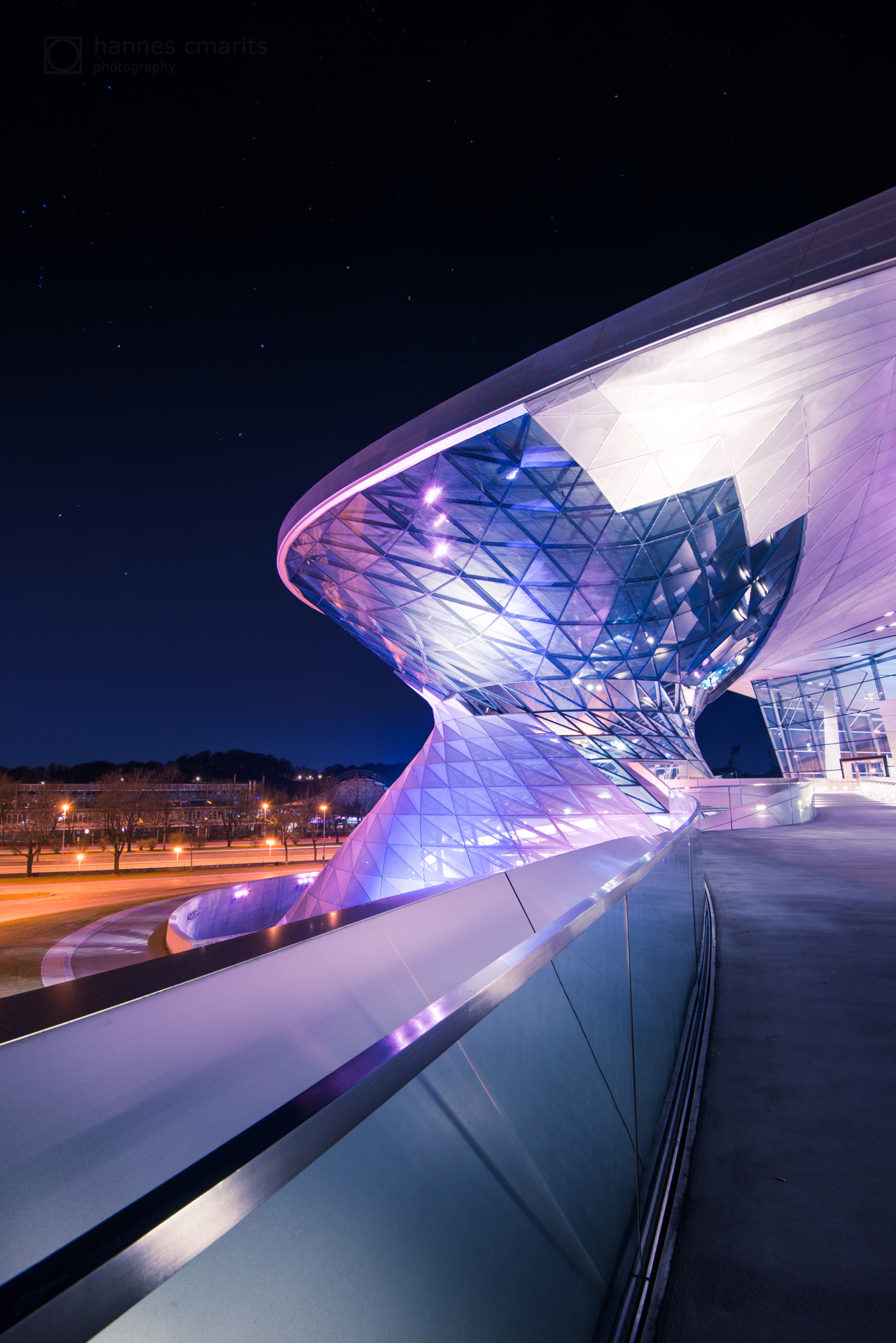 Nikon AF-S Nikkor 16-35mm F4G ED VR sample photo. Munich bmw lines and curves photography