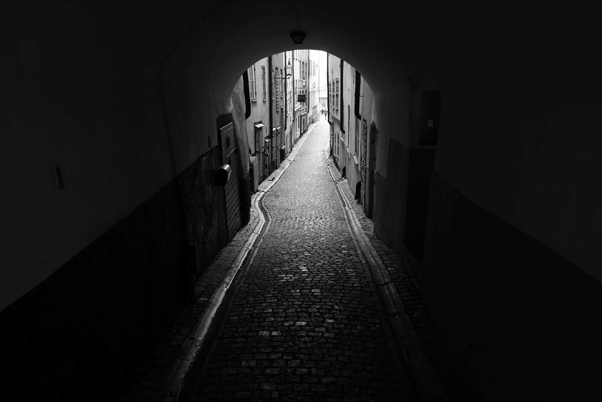 Sony a7R II sample photo. Old town streets of stockholm photography