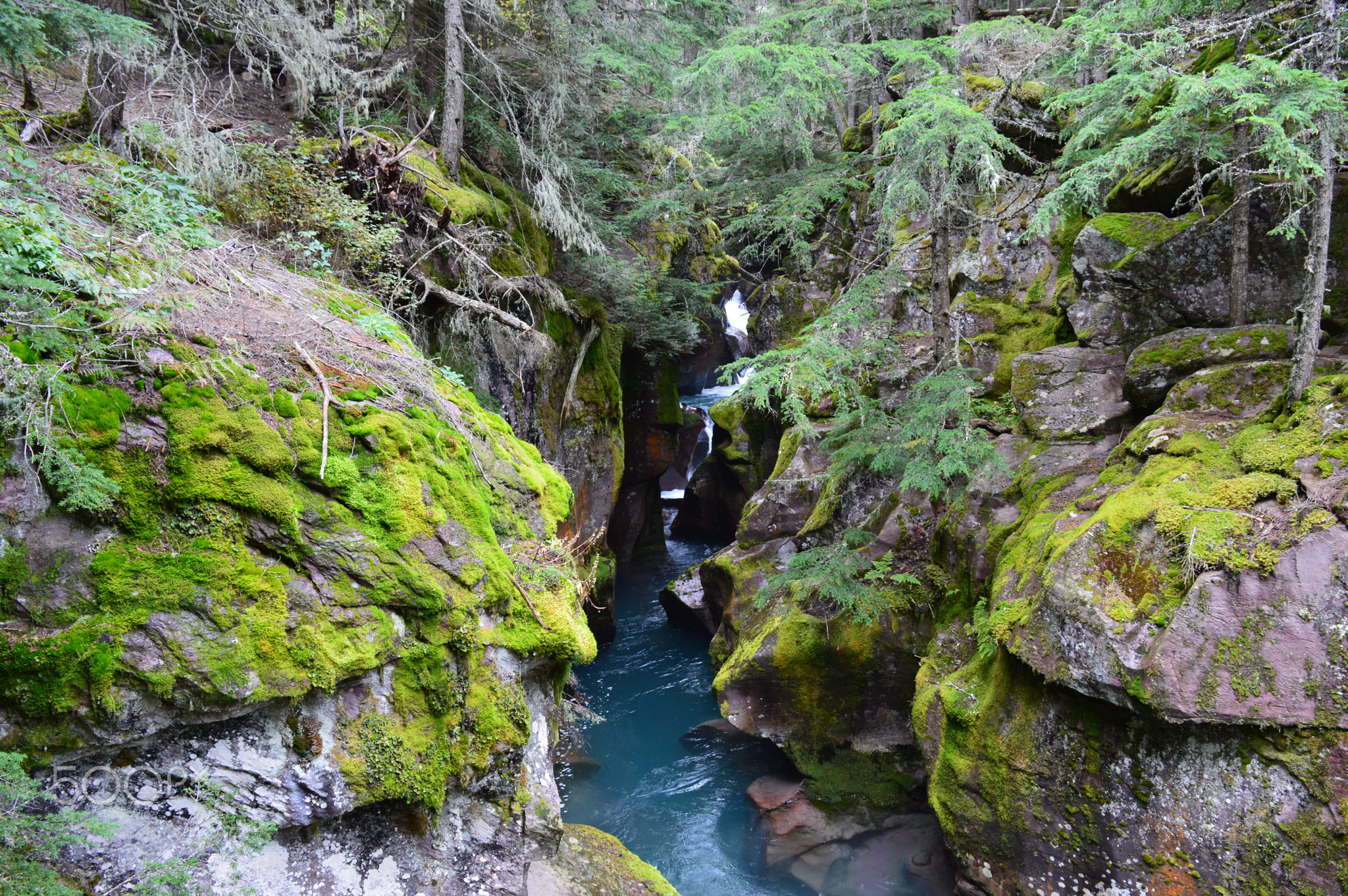 Glacier waterfall