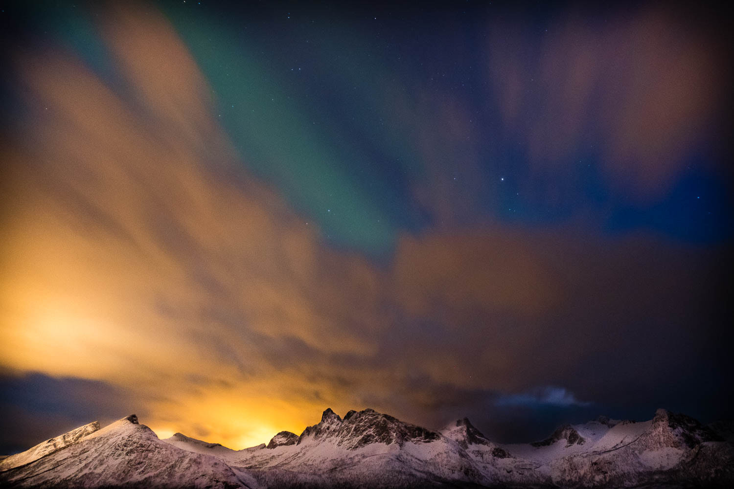Fujifilm XF 10-24mm F4 R OIS sample photo. Aurora with clouds! norway photography