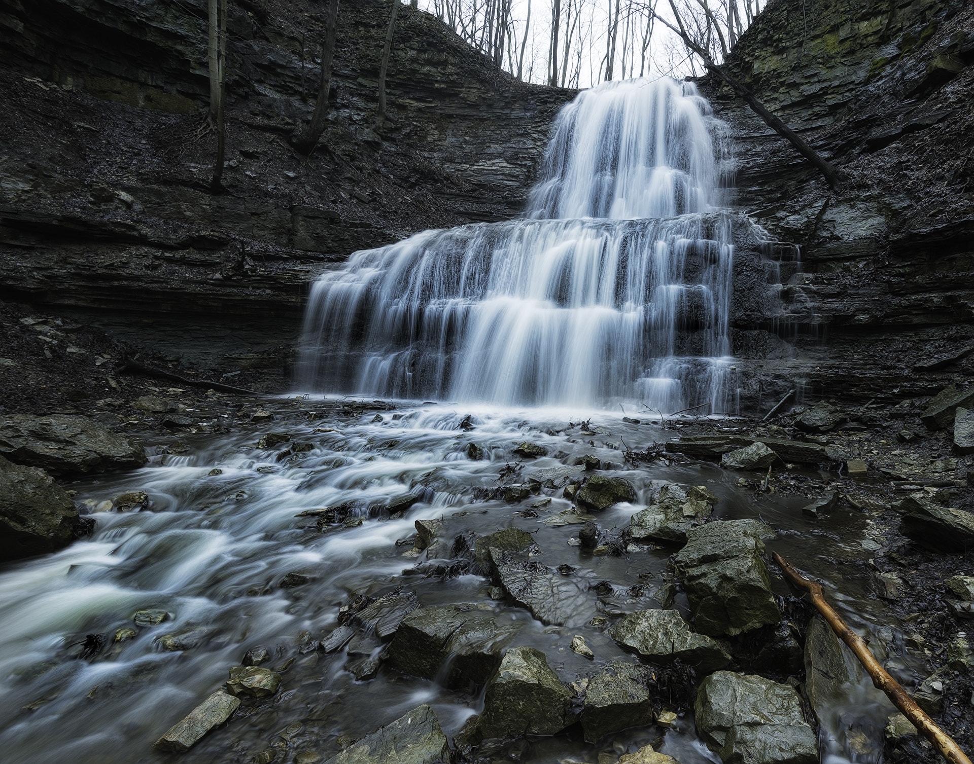 Nikon D810 + Nikon AF-S Nikkor 16-35mm F4G ED VR sample photo. Sherman falls photography