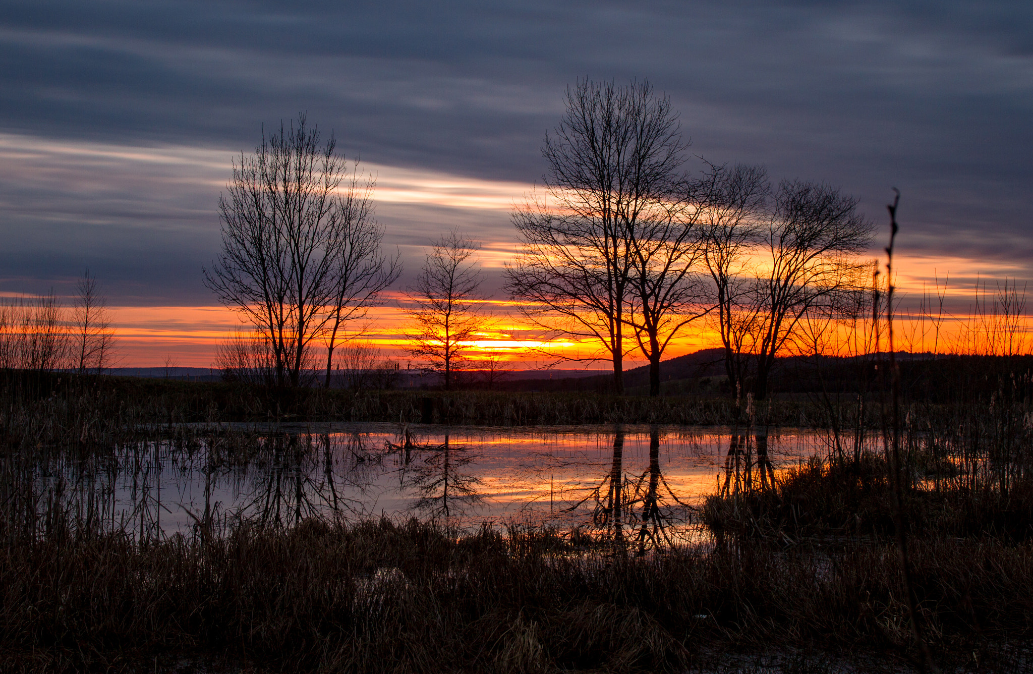 Sigma 17-70mm F2.8-4 DC Macro OS HSM sample photo. Sunset marshes photography