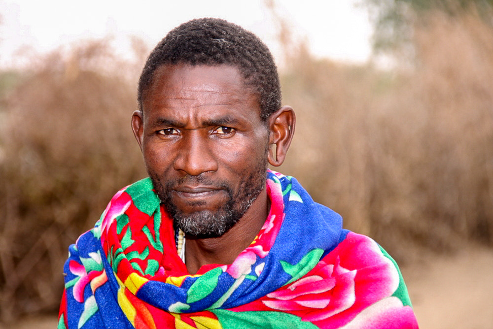 Canon EOS 40D sample photo. Massai elder. he has four wives. photography