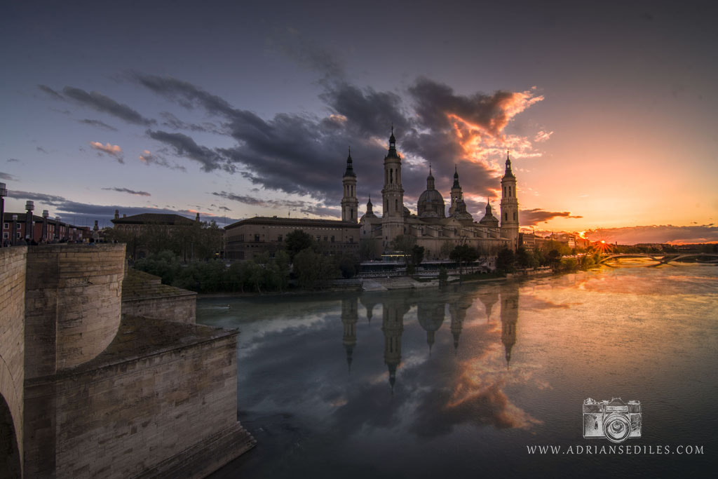 Sony a5100 sample photo. Atardecer de abril en zaragoza - adrian sediles embi photography