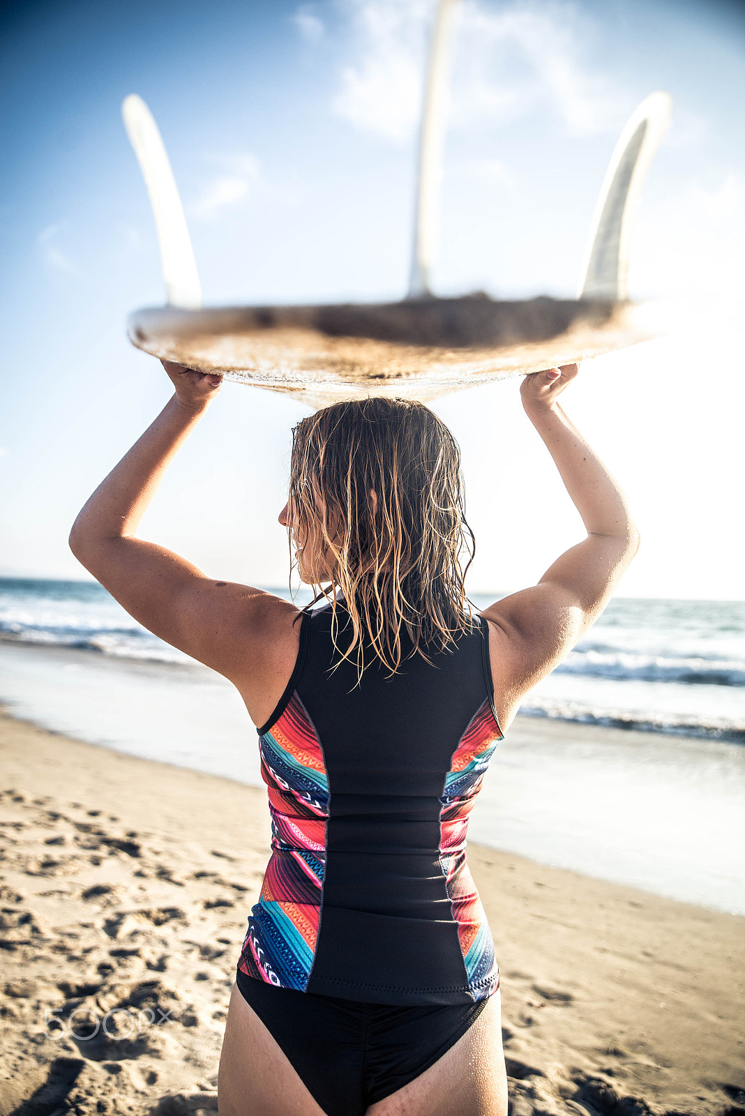 Nikon D610 sample photo. Woman surfing photography