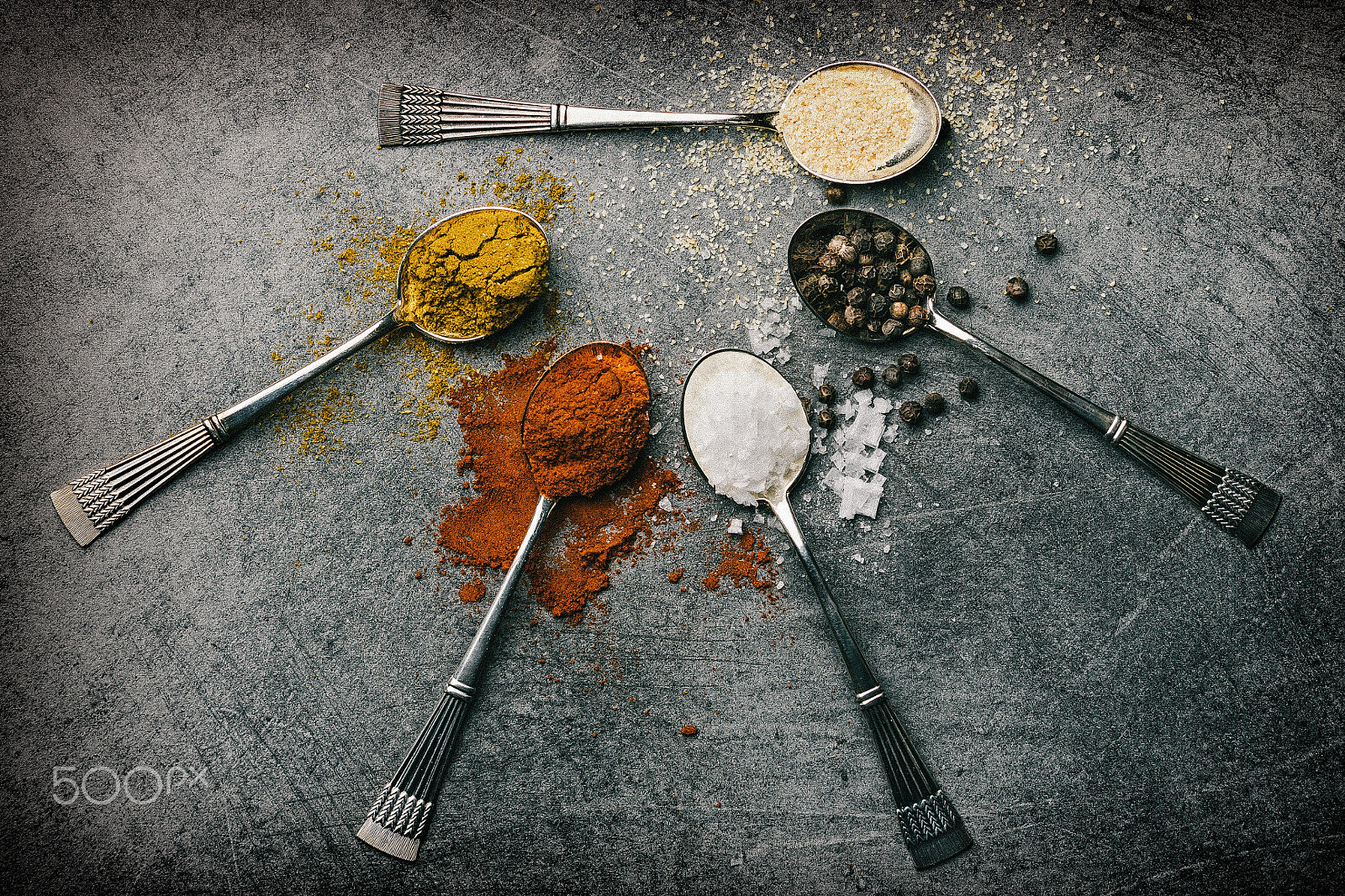 Canon EOS 7D Mark II sample photo. Spoons and spices photography